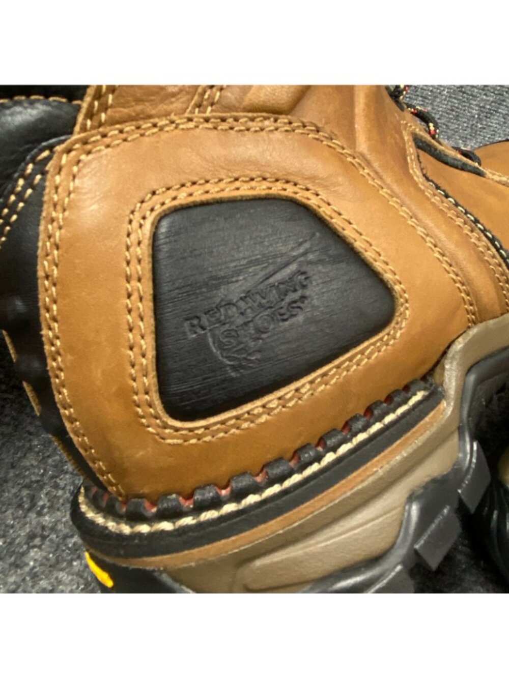 Red Wing Boots Mens 9D Sample Not For Resale Brown Nubuck 6" Waterproof Vibram - Picture 16 of 16